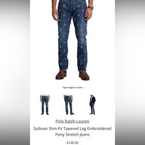 Ralph Lauren Embroidered Pony Men’s Jeans